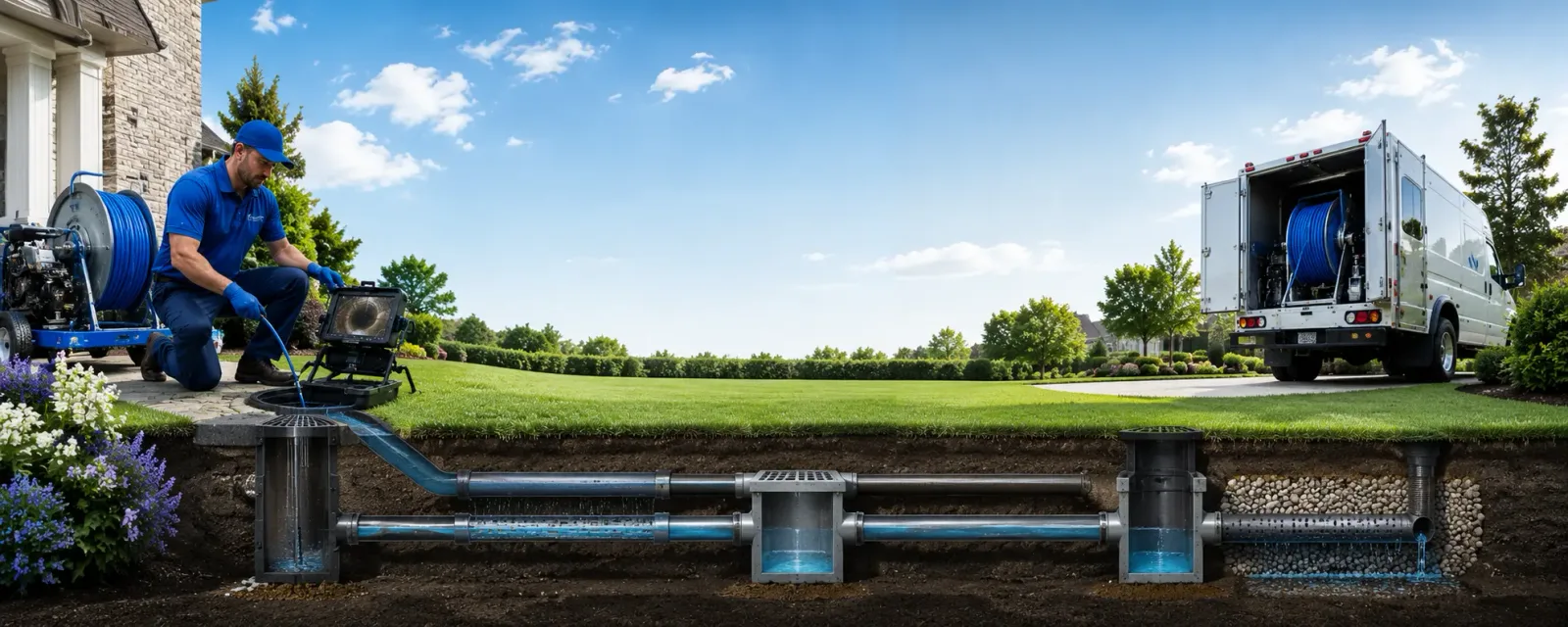 Outdoor drain cleaning information for Columbia, PA
